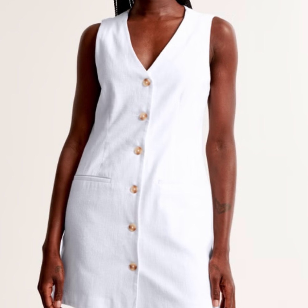 Abercrombie & Fitch White Mini Dress
